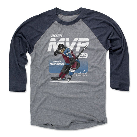 Nathan MacKinnon Men's Baseball T-Shirt | 500 LEVEL