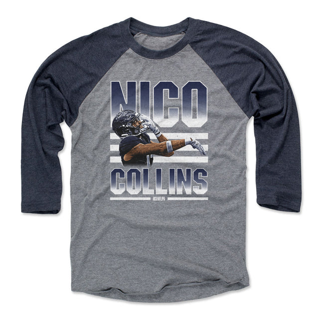Nico Collins Men's Baseball T-Shirt | 500 LEVEL