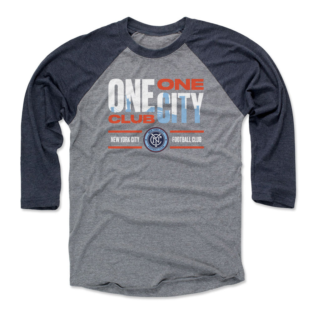 New York City FC Men&#39;s Baseball T-Shirt | 500 LEVEL