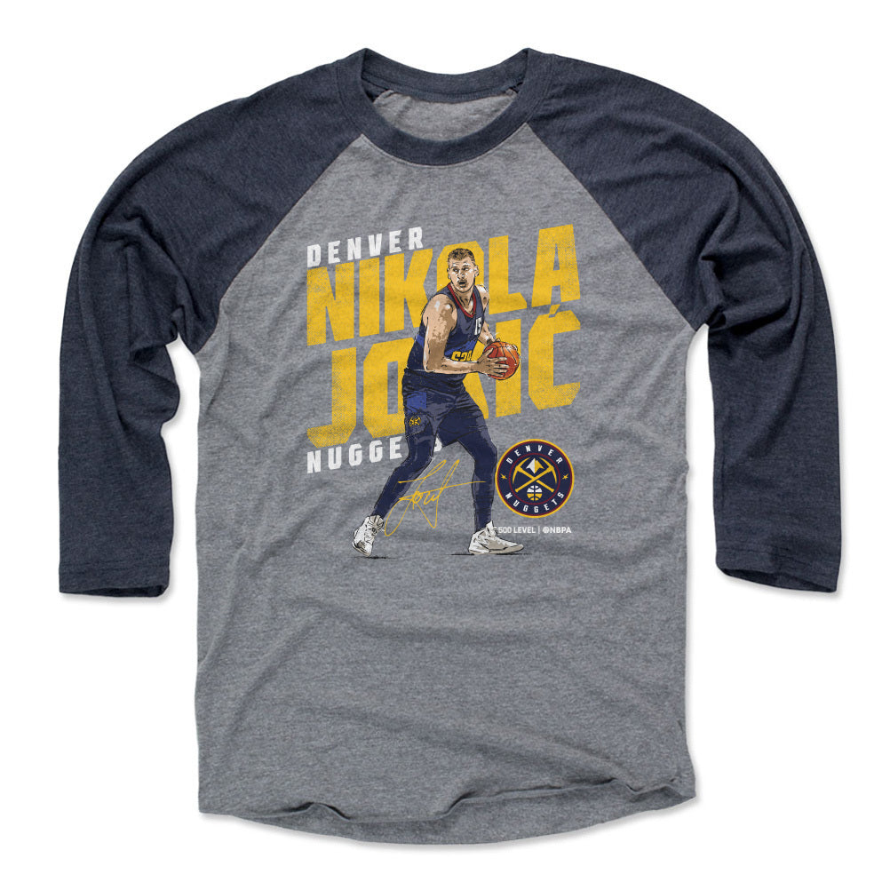 Nikola Jokic Men's Baseball T-Shirt | 500 LEVEL
