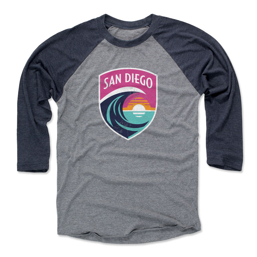 San Diego Wave FC Men's Baseball T-Shirt | 500 LEVEL