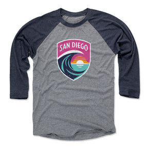 San Diego Wave FC Men's Baseball T-Shirt | 500 LEVEL