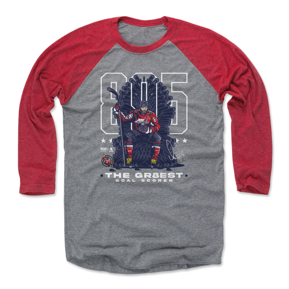 Alex Ovechkin Men's Baseball T-Shirt | 500 LEVEL