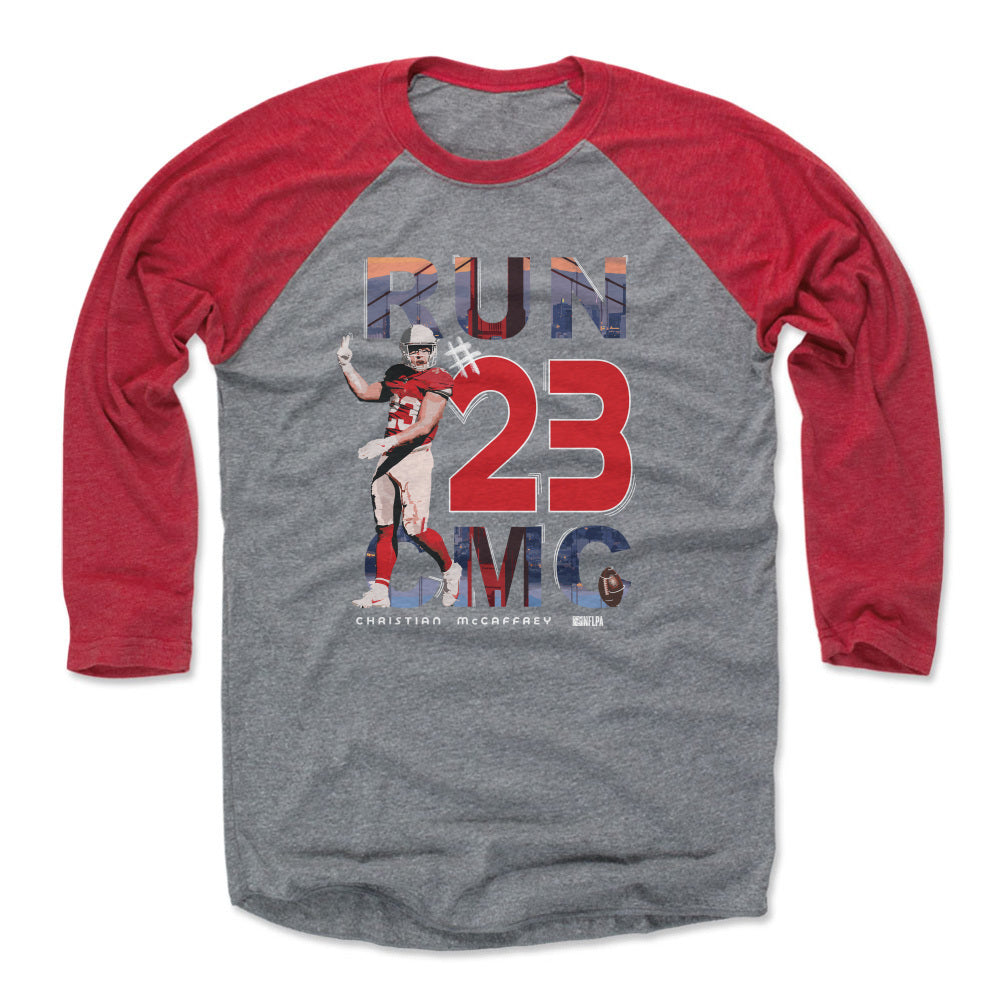 Christian McCaffrey Men's Baseball T-Shirt | 500 LEVEL