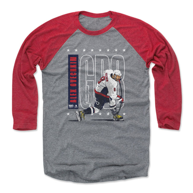 Alex Ovechkin Men's Baseball T-Shirt | 500 LEVEL
