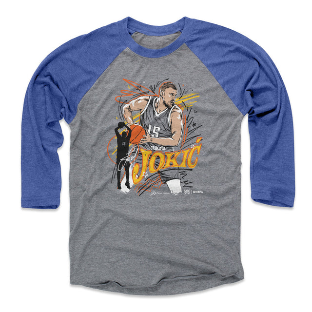 Nikola Jokic Men's Baseball T-Shirt | 500 LEVEL