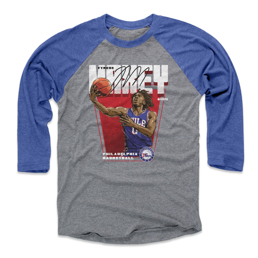 Tyrese Maxey Men's Baseball T-Shirt | 500 LEVEL