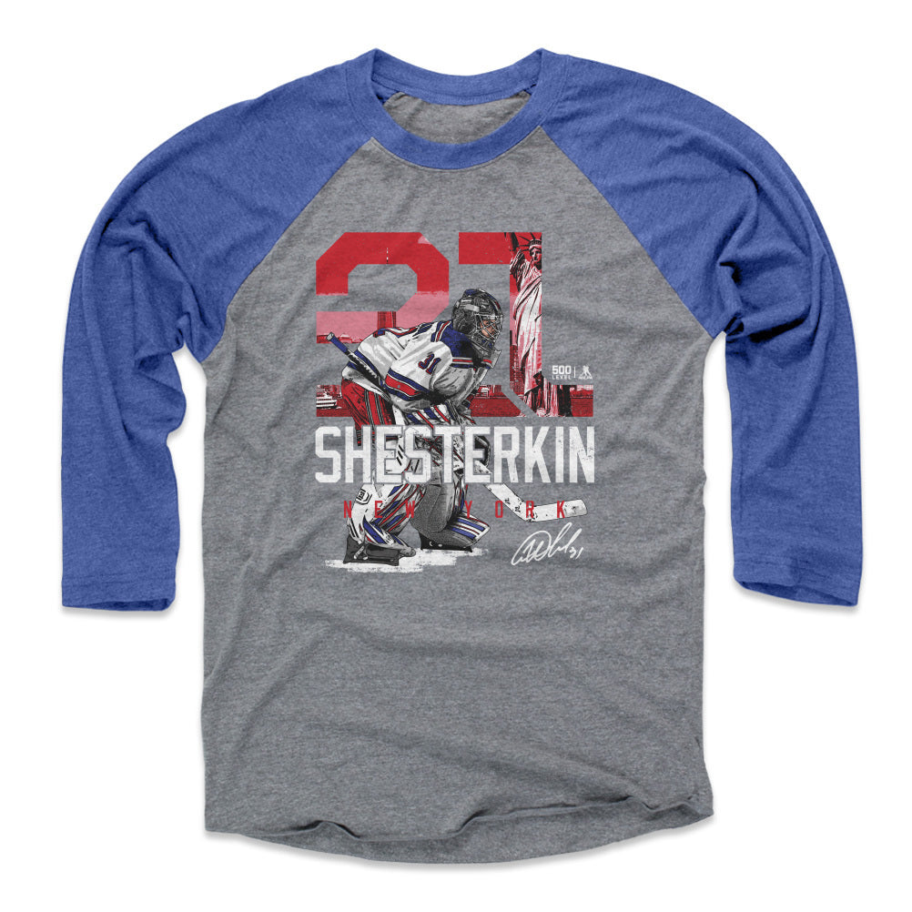 Igor Shesterkin Men's Baseball T-Shirt | 500 LEVEL