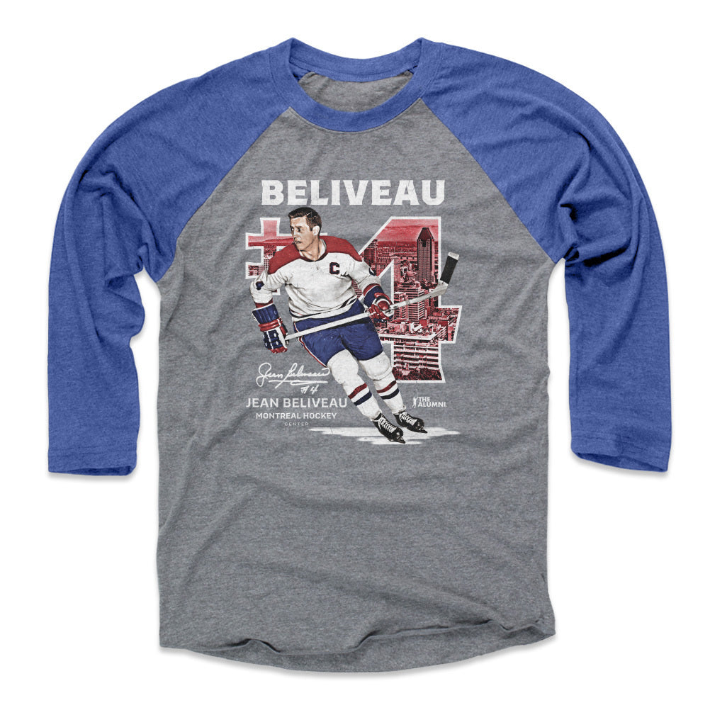 Jean Beliveau Men's Baseball T-Shirt | 500 LEVEL
