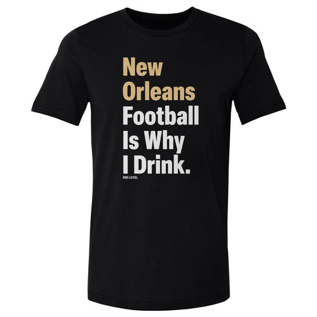 New Orleans Football Men's Cotton T-Shirt | 500 LEVEL