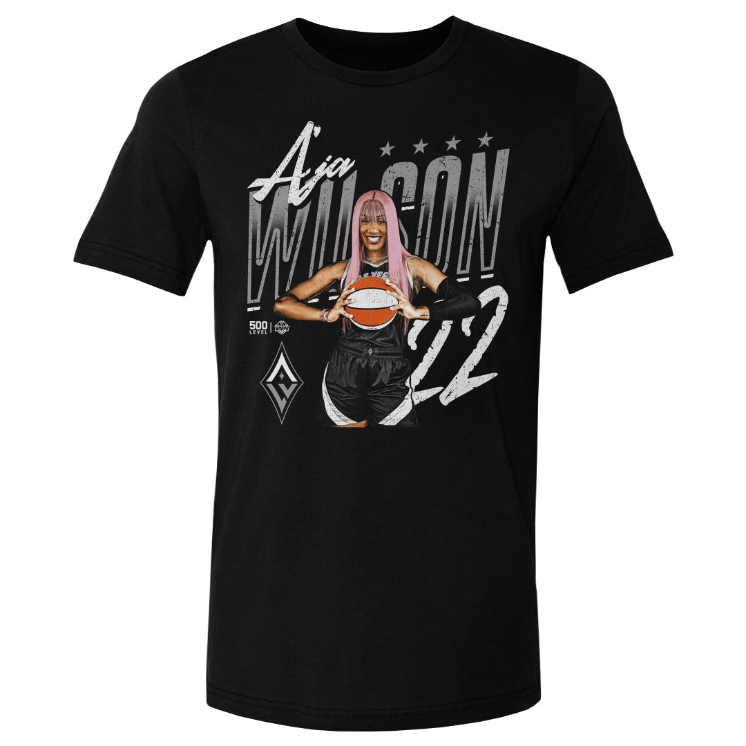 A'ja Wilson Men's Cotton T-Shirt | 500 LEVEL