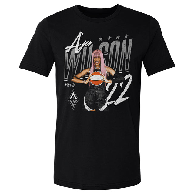 A'ja Wilson Men's Cotton T-Shirt | 500 LEVEL