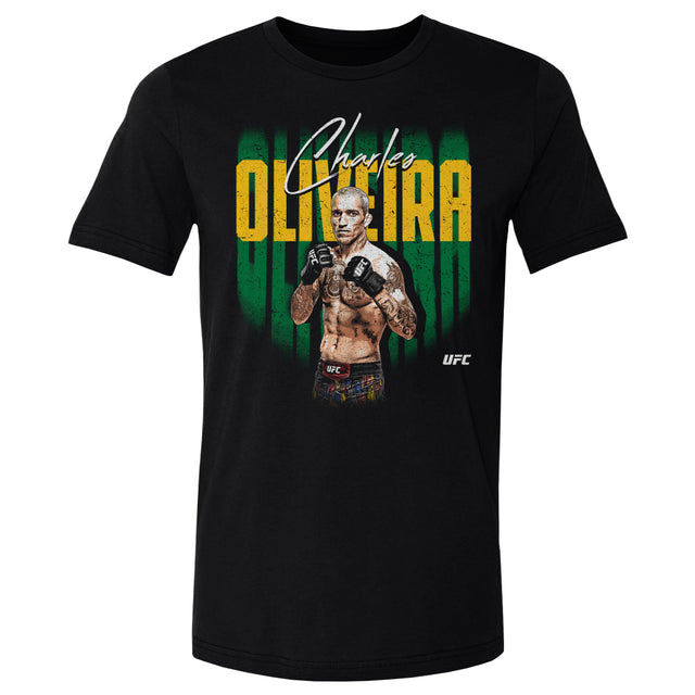 Charles Oliveira Men's Cotton T-Shirt | 500 LEVEL