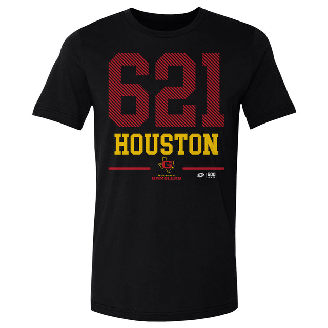 Houston Gamblers Men's Cotton T-Shirt | 500 LEVEL