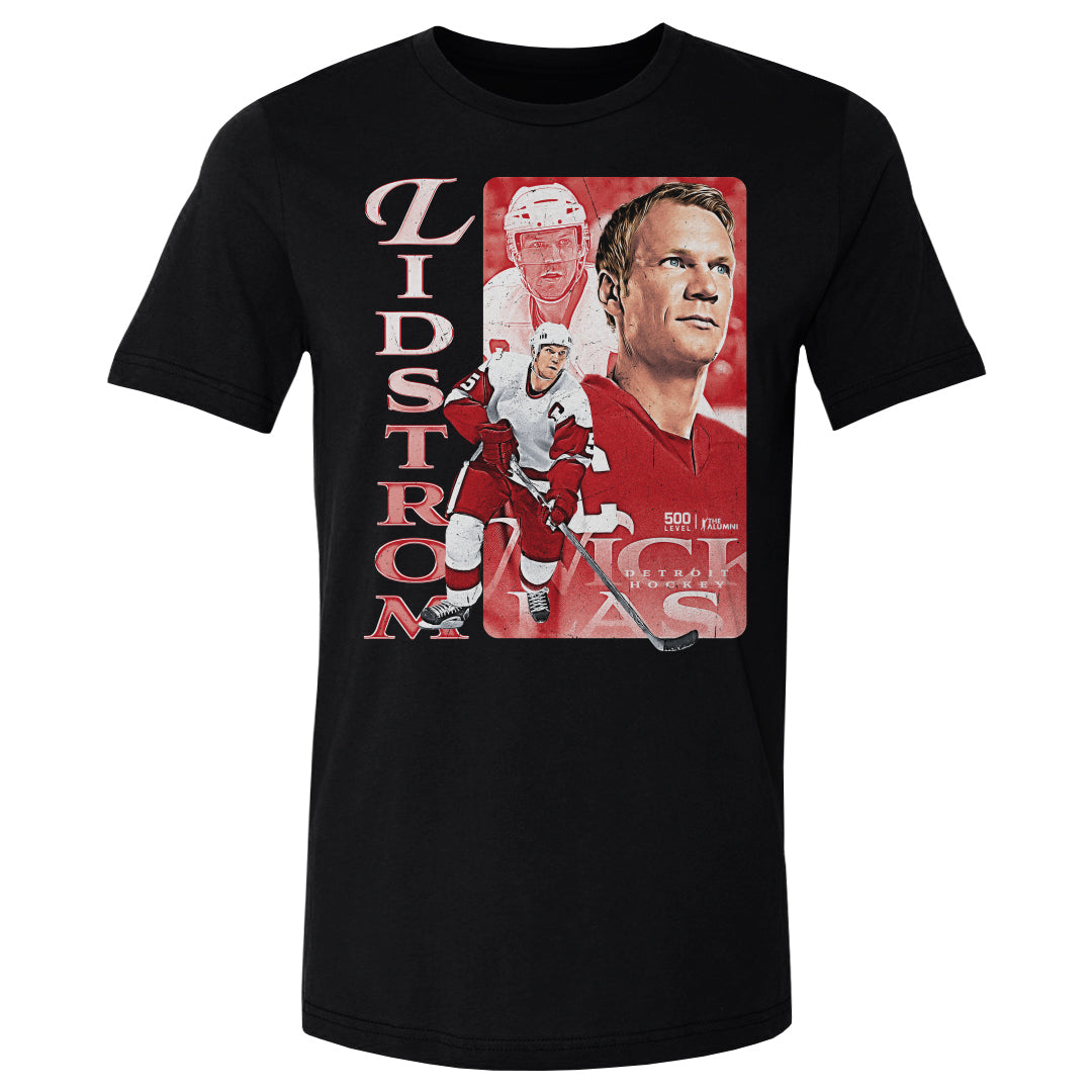 Nicklas Lidstrom Men's Cotton T-Shirt | 500 LEVEL