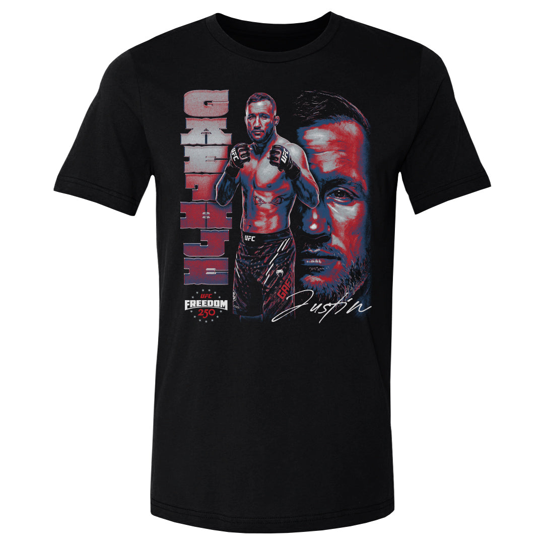 Justin Gaethje Men's Cotton T-Shirt | 500 LEVEL