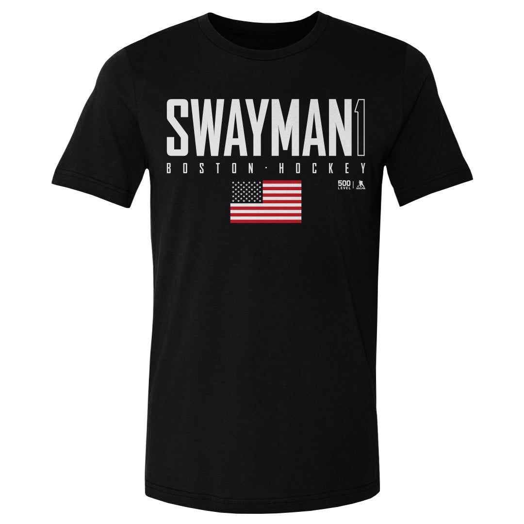 Jeremy Swayman Men's Cotton T-Shirt | 500 LEVEL