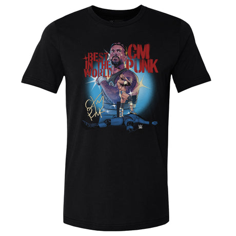 CM Punk Men's Cotton T-Shirt | 500 LEVEL
