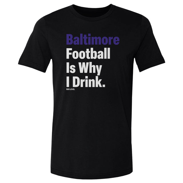 Baltimore Football Men's Cotton T-Shirt | 500 LEVEL