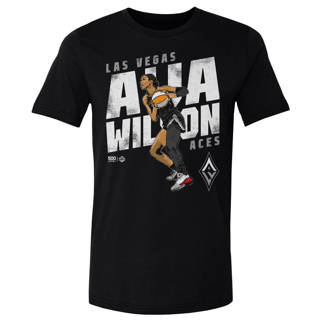A'ja Wilson Men's Cotton T-Shirt | 500 LEVEL