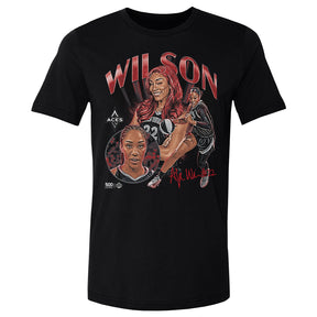 A'ja Wilson Men's Cotton T-Shirt | 500 LEVEL
