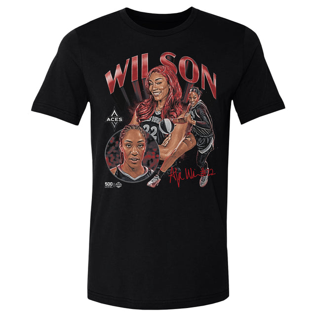 A'ja Wilson Men's Cotton T-Shirt | 500 LEVEL