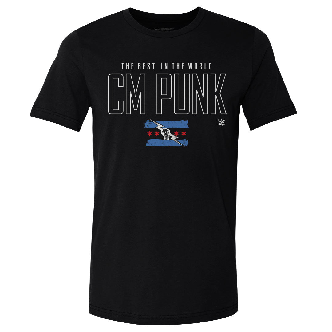 CM Punk Men's Cotton T-Shirt | 500 LEVEL