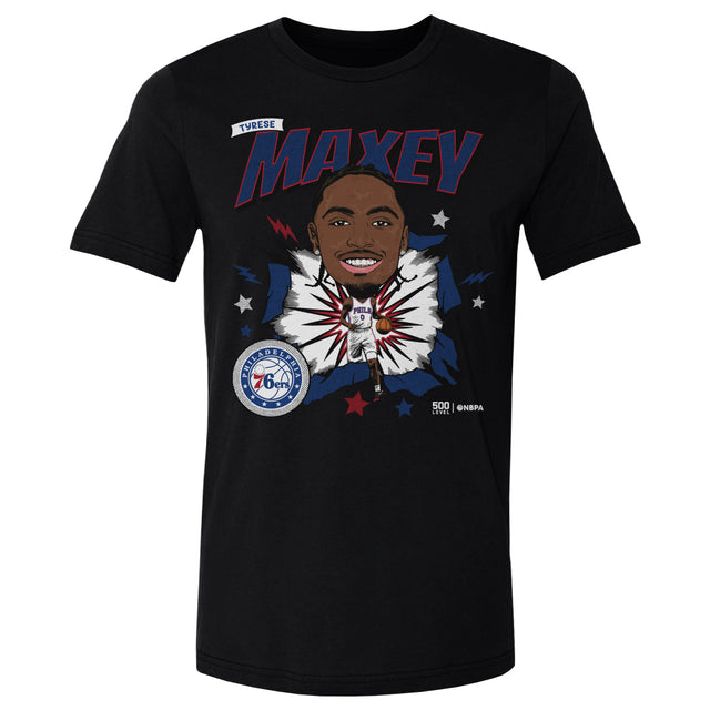 Tyrese Maxey Men's Cotton T-Shirt | 500 LEVEL