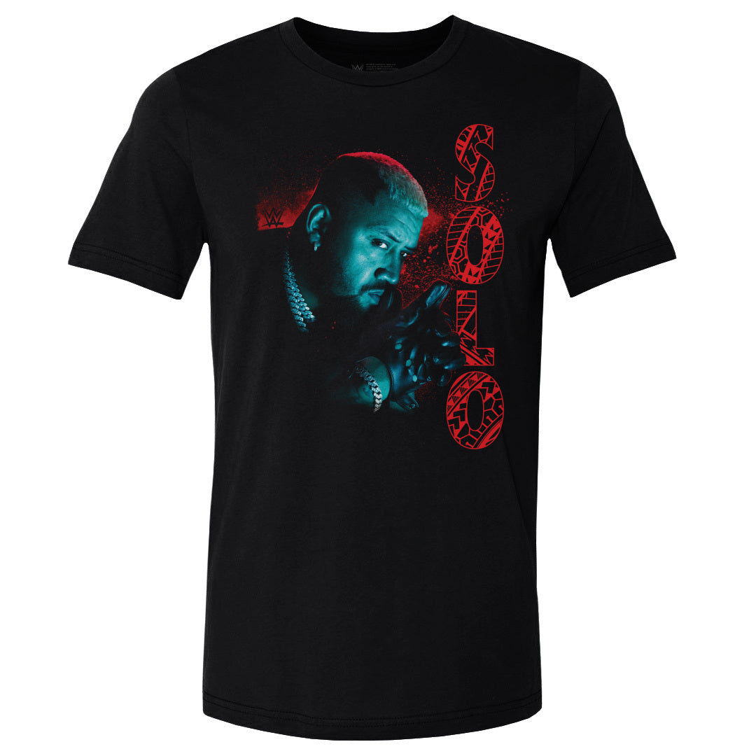 Solo Sikoa WWE Vertical Portrait Men's Cotton T-Shirt – 500 LEVEL