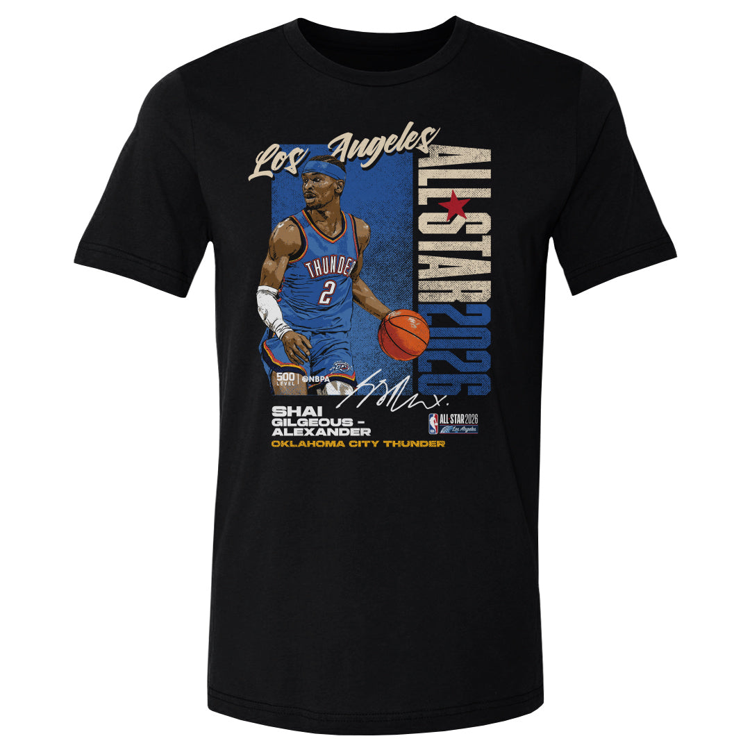 Shai Gilgeous-Alexander Men's Cotton T-Shirt | 500 LEVEL