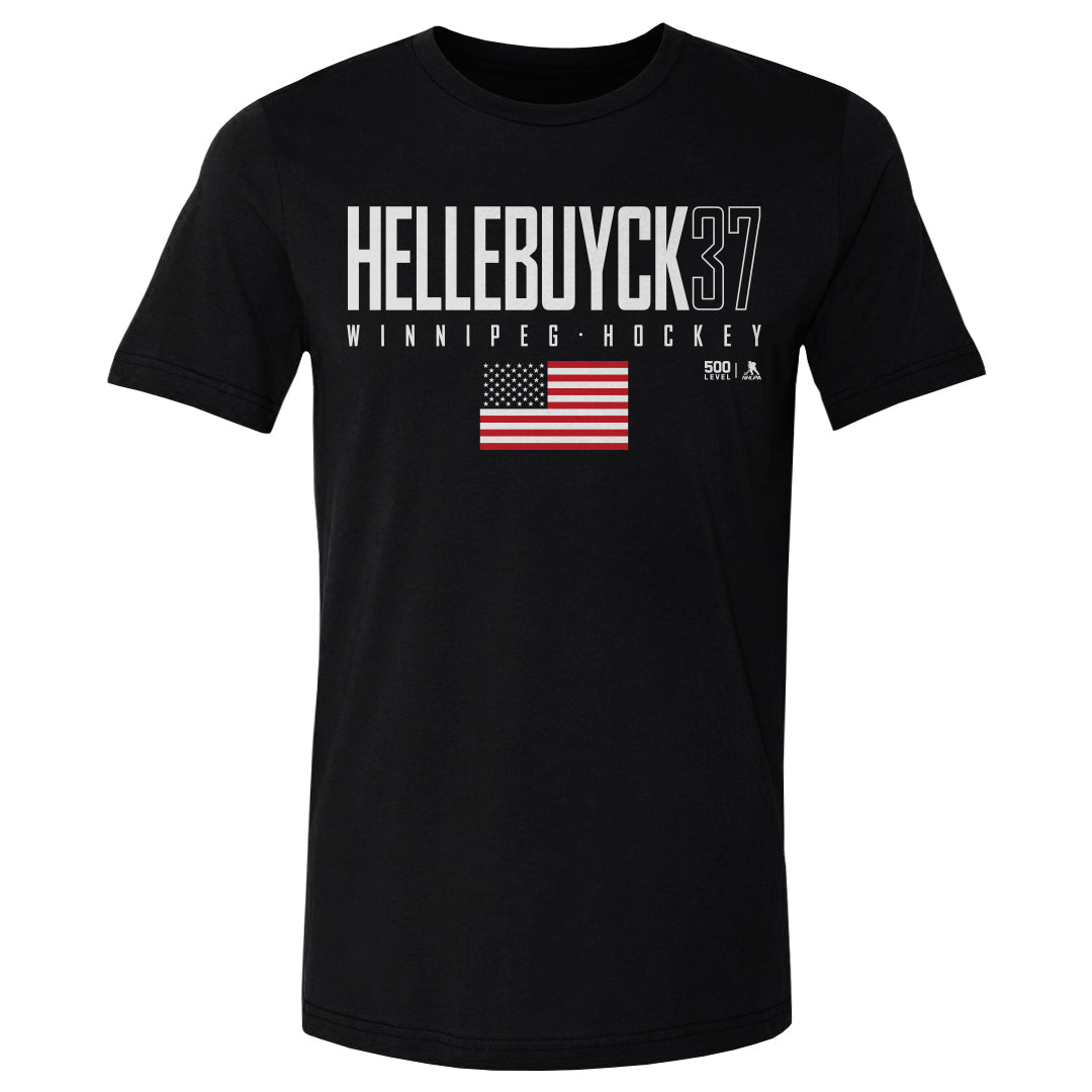Connor Hellebuyck Men's Cotton T-Shirt | 500 LEVEL
