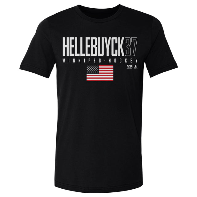 Connor Hellebuyck Men's Cotton T-Shirt | 500 LEVEL
