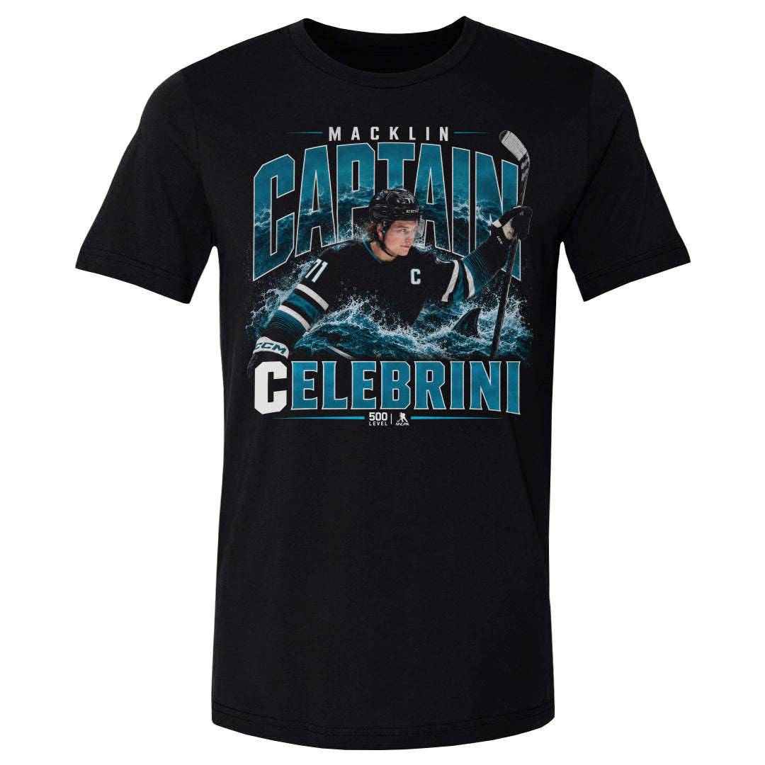 Macklin Celebrini Men's Cotton T-Shirt | 500 LEVEL