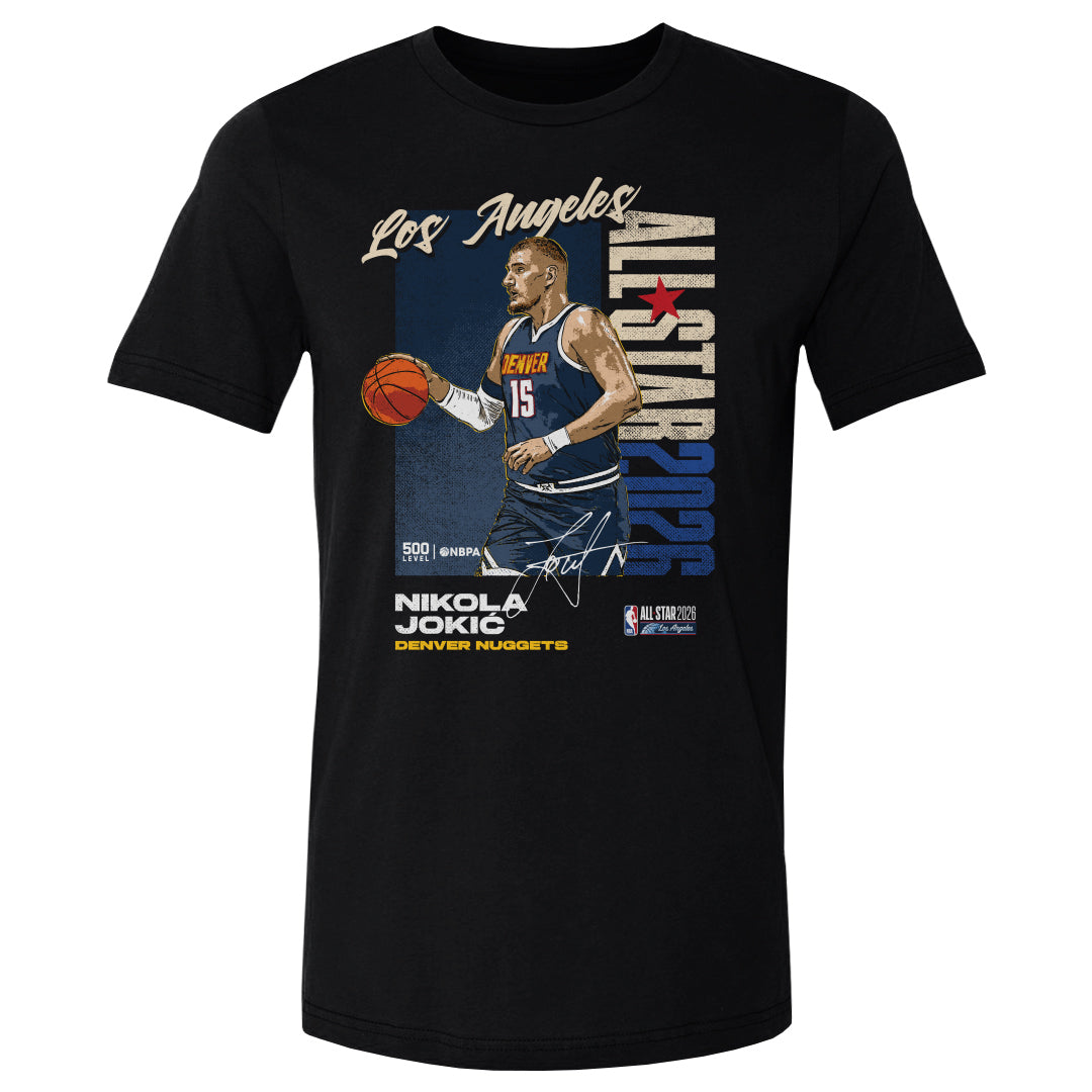 Nikola Jokic Men's Cotton T-Shirt | 500 LEVEL