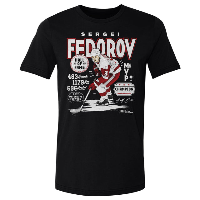 Sergei Fedorov Men's Cotton T-Shirt | 500 LEVEL