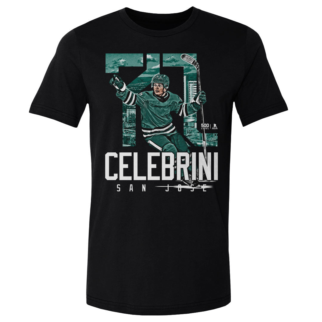 Macklin Celebrini Men's Cotton T-Shirt | 500 LEVEL