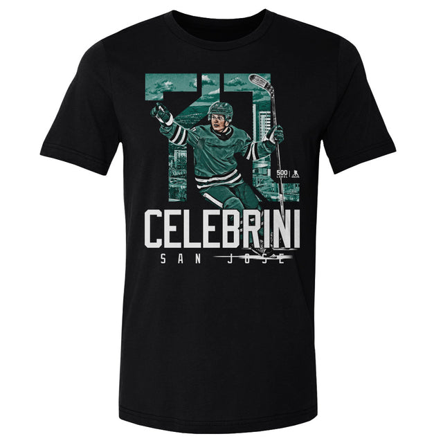 Macklin Celebrini Men's Cotton T-Shirt | 500 LEVEL