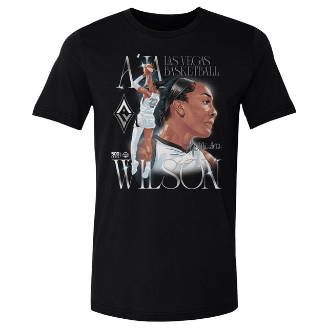 A'ja Wilson Men's Heavyweight T-Shirt | 500 LEVEL