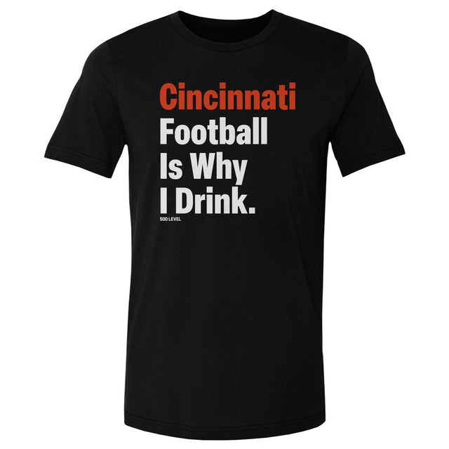 Cincinnati Football Men's Cotton T-Shirt | 500 LEVEL