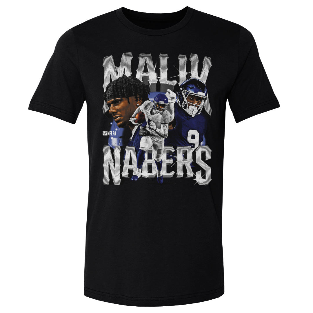Malik Nabers Men's Cotton T-Shirt | 500 LEVEL