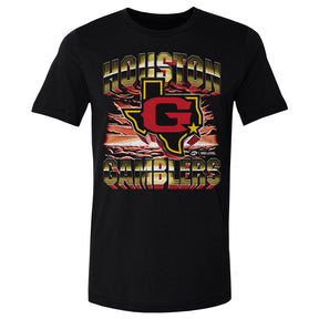 Houston Gamblers Men's Cotton T-Shirt | 500 LEVEL