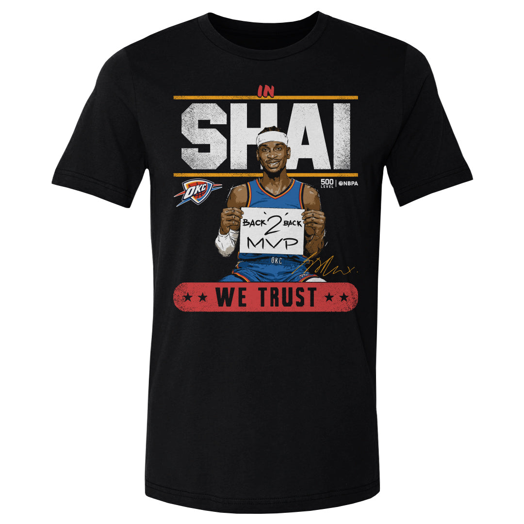 Shai Gilgeous-Alexander Men's Cotton T-Shirt | 500 LEVEL