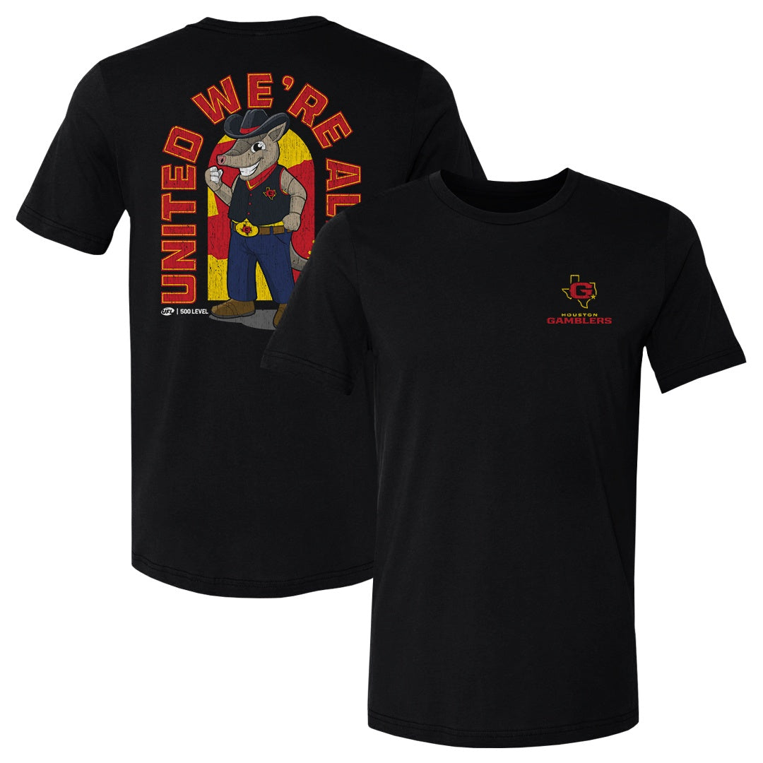 Houston Gamblers Men's Cotton T-Shirt | 500 LEVEL