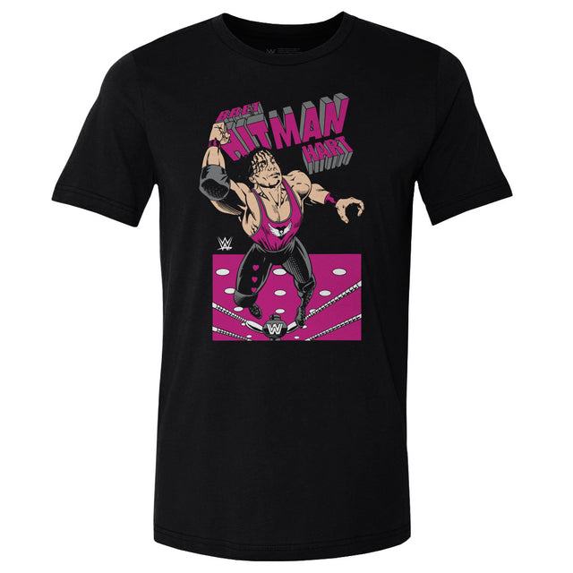 Bret Hart Men's Cotton T-Shirt | 500 LEVEL