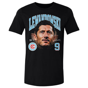 Robert Lewandowski Men's Cotton T-Shirt | 500 LEVEL