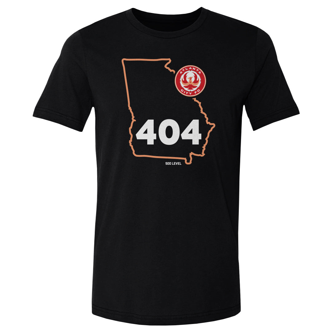 Atlanta City FC Map Area Code Men's Cotton T-Shirt – 500 LEVEL