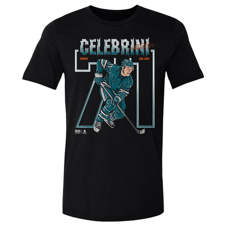 Macklin Celebrini Men's Cotton T-Shirt | 500 LEVEL