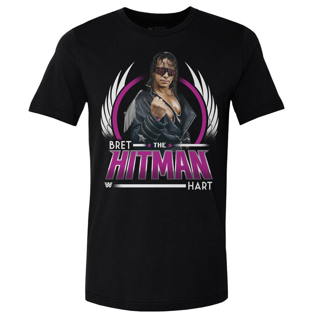 Bret Hart Men's Cotton T-Shirt | 500 LEVEL