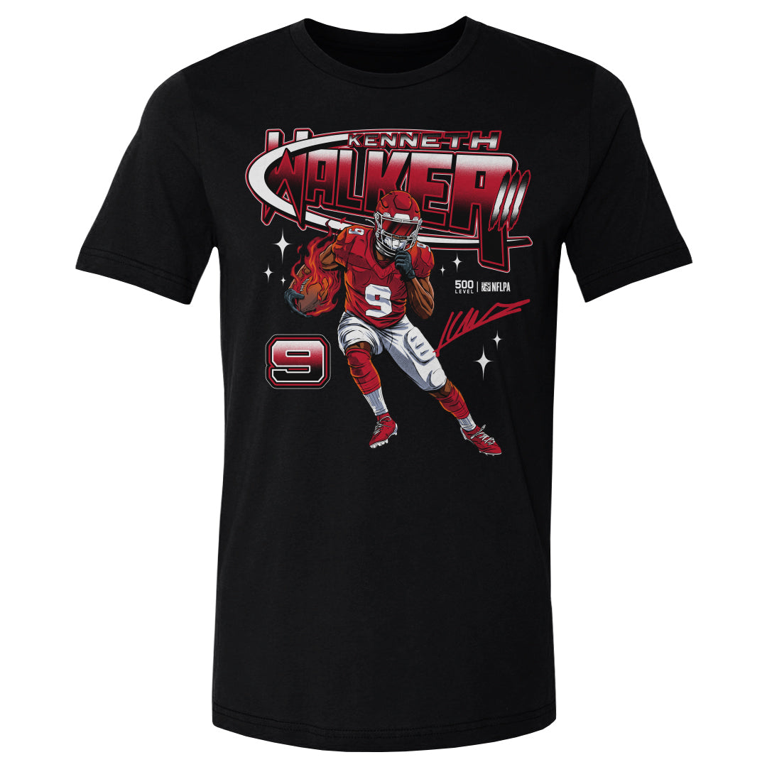 Kenneth Walker III Men's Cotton T-Shirt | 500 LEVEL