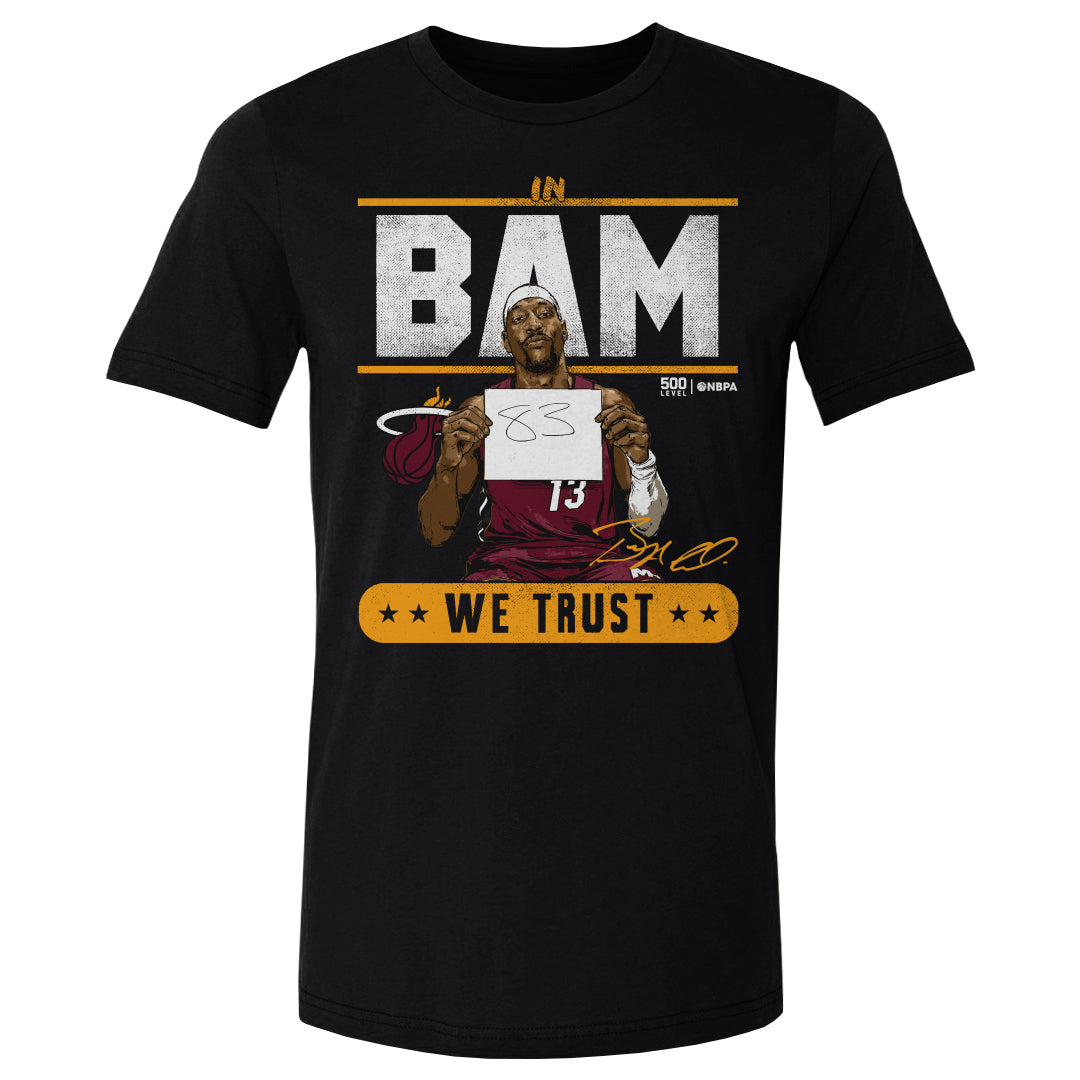 Bam Adebayo Men's Cotton T-Shirt | 500 LEVEL